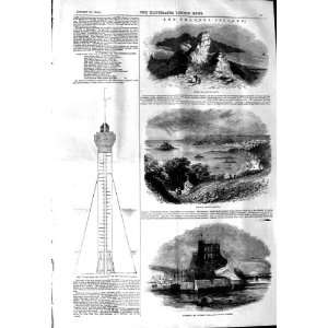   1845 LIGHT GOODWIN GURNSEY CASTLE CORNET JERSEY COUPEE
