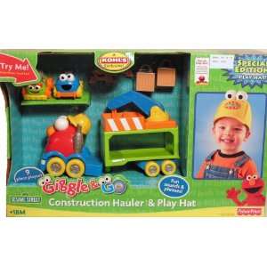  Sesame Street Giggle & Go Construction Hauler & Play Hat 
