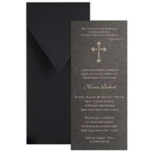   Tea with Foil Style 1 Baptism Christening Invitation   Set of 20 Baby