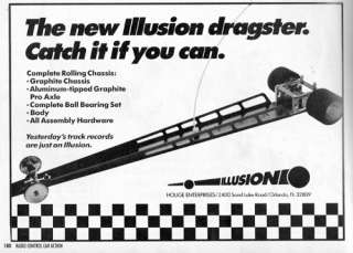 NEW Vintage Houge Illusion Top Fuel Electric Dragster SUPER RARE 