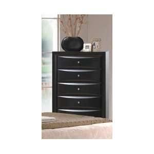  Beautiful Solid Wood Chest in Black Finish Pds F40572 