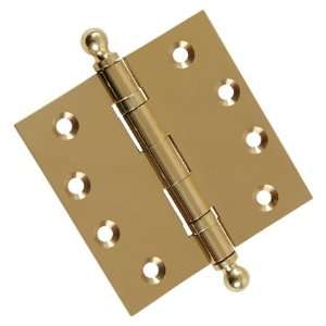   Hinge   Polished Brass (US3) Finish with Ball Tips and matching screws