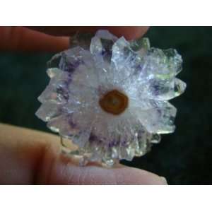  S8015 Amethyst Quartz Stalactite Slice Beautiful 