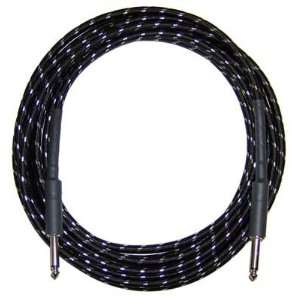  CBI Braided 6 Foot Guitar Instrument Cable (Black 