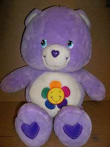 Care Bear Harmony Bear Talking Plush Purple with sun or flower on 