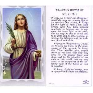  St. Lucy Holy Card (5P 198)   100 pack