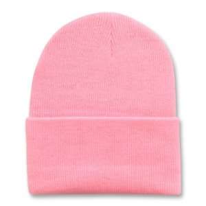  PINK LONG BEANIE SKI CAP CAPS HAT HATS CUFFED Everything 
