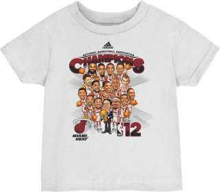 Miami Heat adidas Toddler Parade Caricature 2012 NBA Finals Champions 