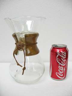 Classic Vintage Pyrex Glass Chemex Coffee Maker Carafe Mid Century 