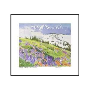    Poster Poppies and Lupine By Cecile Johnson