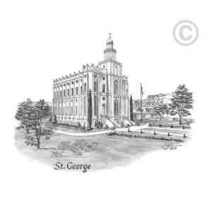  St George Utah Temple Recommend Holder