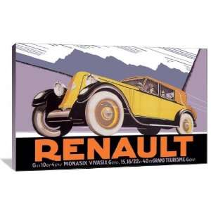 Renault   Gallery Wrapped Canvas   Museum Quality  Size 48 x 32 by 