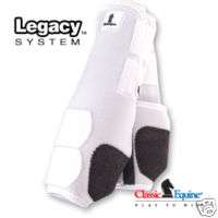 Classic Equine Legacy Splint Boots White Small Front  