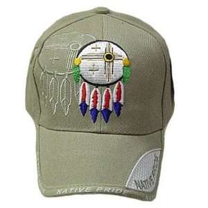  STONE NATIVE PRIDE INDIAN EMBROIDERED HAT CAP ADJ NEW 