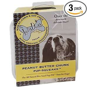 The Lazy Dog Cookie Co Inc Peanut Butter Chunk Pup squeaks, 7 Ounce 