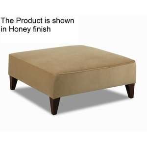  Klaussner Squared Ottoman in Belsire Coffee