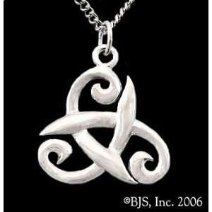   Pendant with 24 Rhodium Plate Chain Necklace Celtic Jewelry celt 21