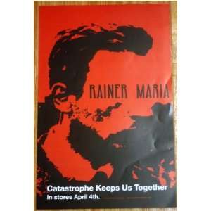 Rainer Maria Catastrophe Keeps Us Together 11 x 17 inch promotional 