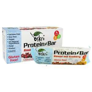  Oskri   Protein Bar Almond and Cranberry   5 Bars Health 