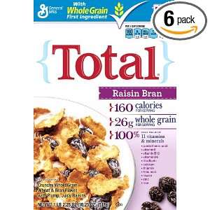 Total Raisin Bran Cereal, 18.25 Ounce Grocery & Gourmet Food