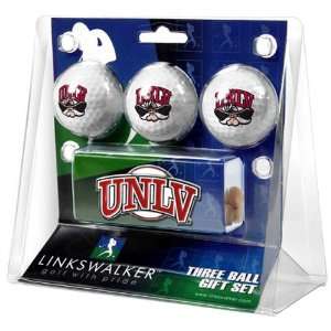  Nevada Las Vegas Runnin Rebels NCAA 3 Golf Ball Gift Pack 
