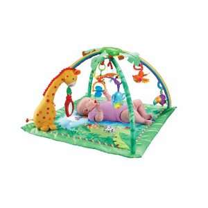  Fisher Price Rainforest Melodies & Lights Deluxe Gym Baby