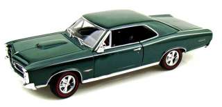 WELLY 19856 DARK GREEN 118 1966 PONTIAC GTO DIECAST MODEL CAR  