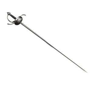 Cold Steel Ribbed Shell Swept Hilt Rapier 50 1/2inch Leather Scabbard 