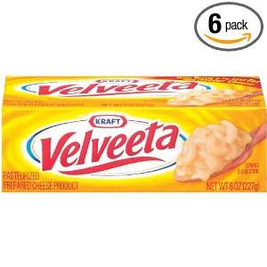 Velveeta 8 Ounce Loaves (Pack of 6)  Grocery & Gourmet 