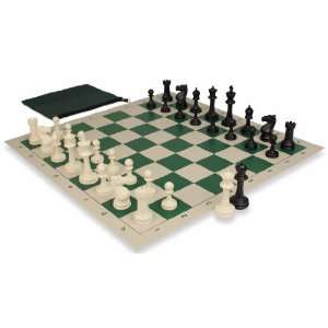 Master Series Plastic Chess Set in Black & Ivory School 