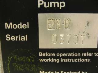Edwards 12 E2M 12 Rotary Vane Mechanical Vacuum Pump  