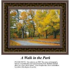  A Walk in the Park Cross Stitch Pattern PDF  
