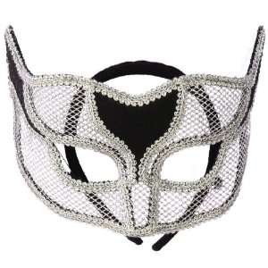 Lets Party By Forum Novelties Inc Silver Netted Mask / Silver   Size 