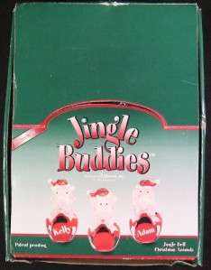 JINGLE BUDDIES 13 CATS & 3 DOGS BELL ORNAMENTS NEW WITH TAGS RED 