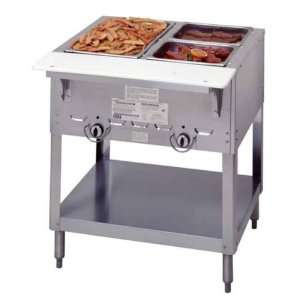   302 2 Pan Gas Steam Table   With Spillage Pans