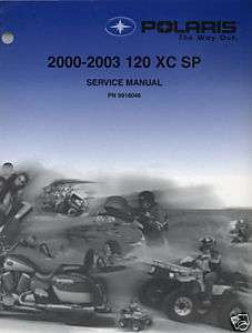 2000 03 POLARIS SNOWMOBILE 120 XC SP SERVICE MANUAL CD  