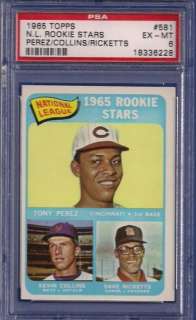   PSA 6 1965 Topps #581 SP Rookie RC Card (EX MT) Cincinnati Reds  