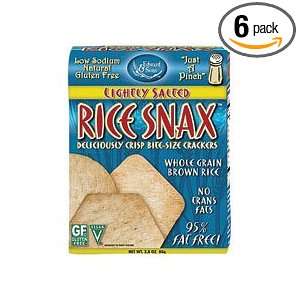 Edward & Sons Trading Co Cracker, Rice Snax, Lt Salt, 2.80 Ounce (Pack 