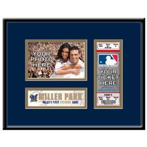   Brewers Personalized First Game Ticket Frame