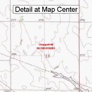   Map   Chappell NE, Nebraska (Folded/Waterproof)