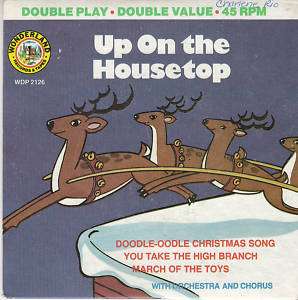 UP ON THE HOUSETOP 45 RPM, WONDERLAND RECORDS (VINTAGE)  