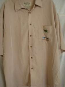 BAMBOO CAY rayon POLY HAWAIIAN Shirt,SZ 2XL,GENTLY WORN  