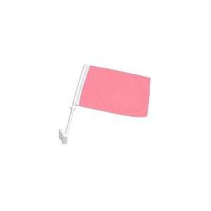  Solid Pink Double Sided Car Flag Patio, Lawn & Garden