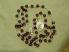 seven decade rosary chaplet of the 7 sorrows amethyst purple