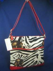 CECCONI PIERO ITALY Zebra Calfhair NEW Messenger Bag  