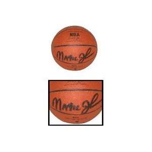  Magic Johnson, Autographed NBA Mini Basketball by Spalding 