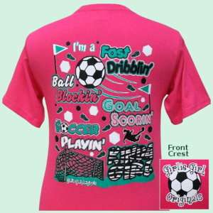 Girlie Girl T Shirt Soccer Girl  
