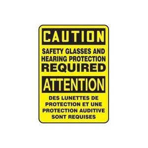  CAUTION SAFETY GLASSES AND HEARING PROTECTION REQUIRED 