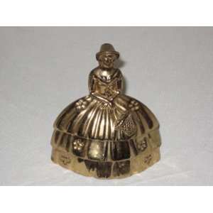  Vintage Southern Lady Heavy Brass Bell 