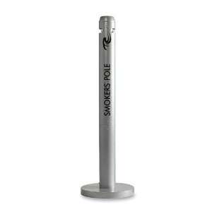   R1SM Freestanding Smokers Pole   Silver   RCPR1SM